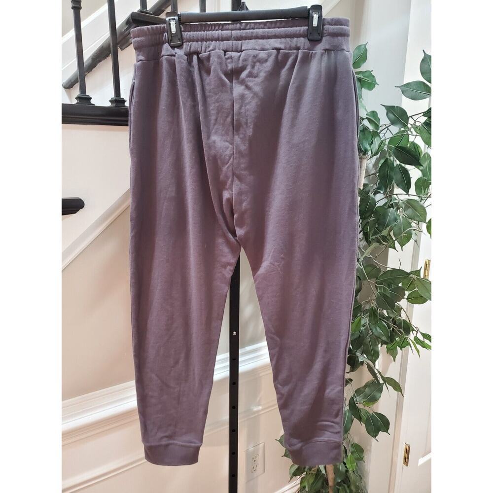 Mono B Women's Gray Pleated Elastic Waist Drawstring Tapered Leg Sweatpants‎ - Picture 6 of 13